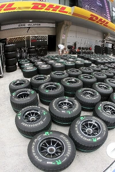 Formula One World Championship: McLaren wheels and Bridgestone tyres