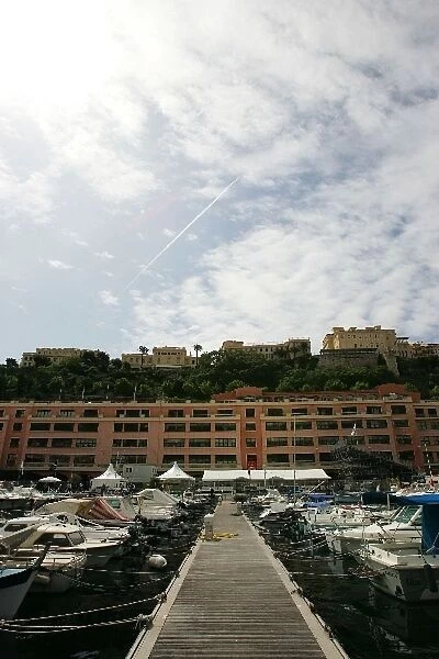 Formula One World Championship: The media centre building beside Monaco harbour