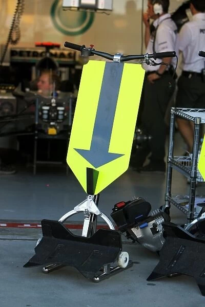 Formula One World Championship: Mercedes GP pit stop jacks