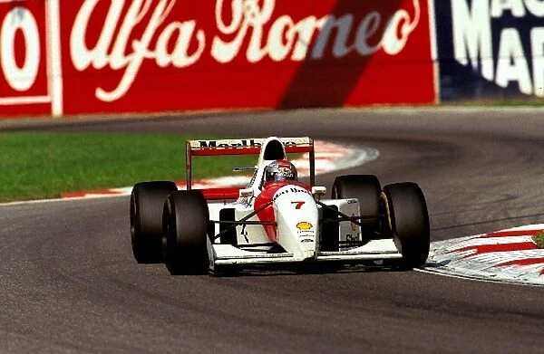 Formula One World Championship: Michael Andretti McLaren Ford MP4 / 8, finished the race on the podium in 3rd place