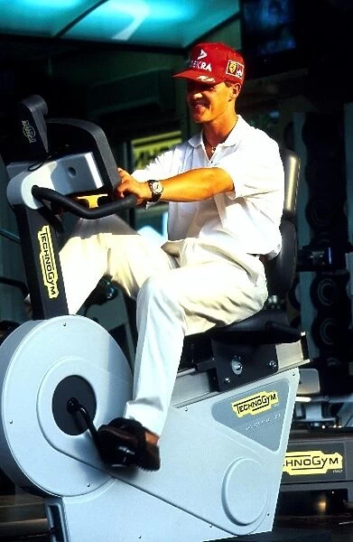 Formula One World Championship: Michael Schumacher in training before the Grand Prix