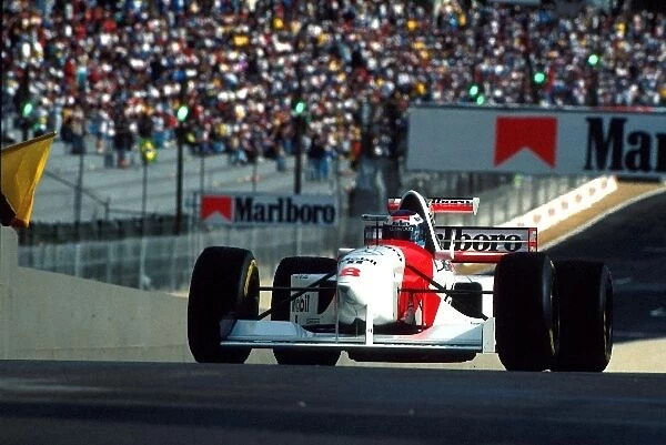 Formula One World Championship: Mika Hakkinen brought the unwieldy McLaren MP4  /  10 home in fourth place in McLaren├òs first race with Mercedes