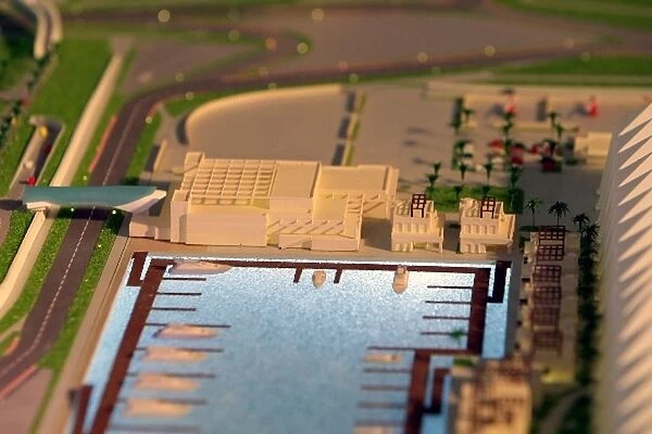 Formula One World Championship: Model of the Yas Island Circuit in Abu Dhabi on display here this weekend