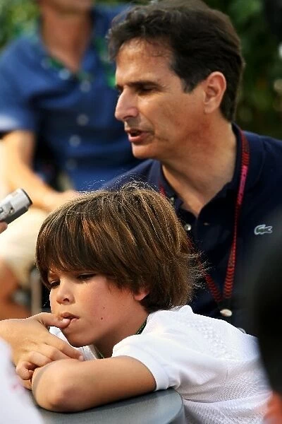 Formula One World Championship: Nelson Piquet with his son