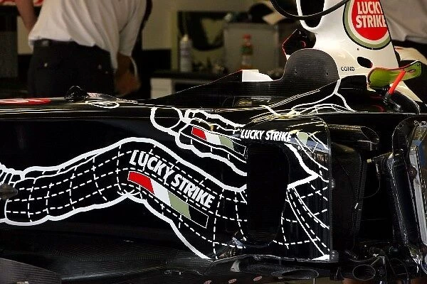 Formula One World Championship: A new colour scheme for the third BAR Honda of Anthony Davidson BAR Test Driver