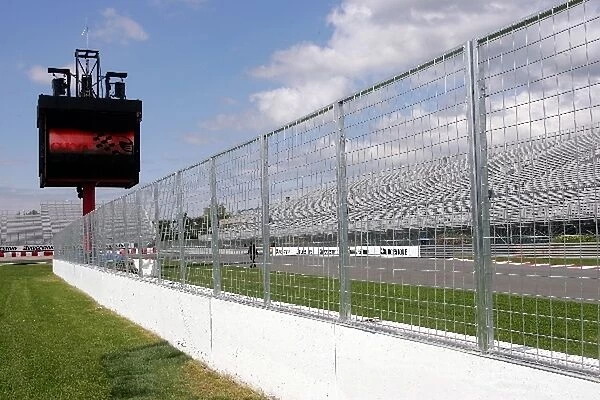 Formula One World Championship: New fencing down at the hairpin