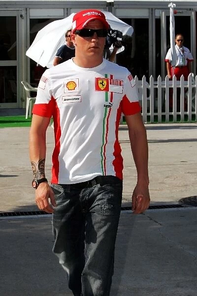 Formula One World Championship: A new tattoo on the arm of Kimi Raikkonen Ferrari