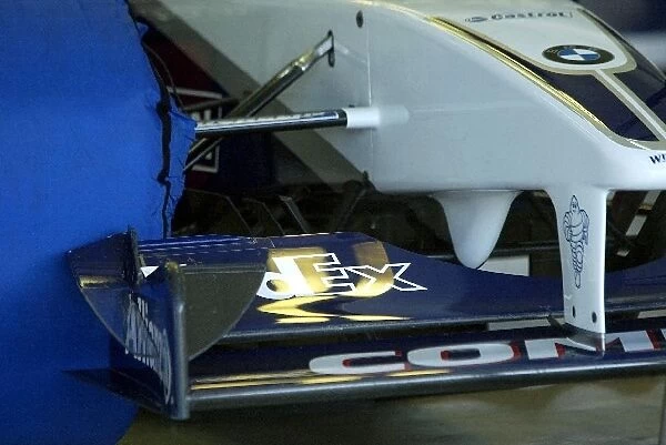 Formula One World Championship: The new front wing configuration on the BMW Williams FW24