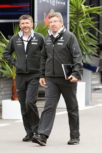 Formula One World Championship: Nick Fry Mercedes GP Chief Executive Officer with Ross Brawn Mercedes GP Team Principal