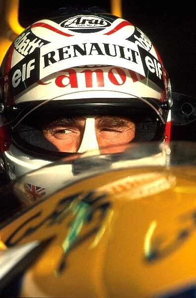 Formula One World Championship: Nigel Mansell Williams FW14 focuses on winning for the fifth time in 1991, in doing so, keeping his championship