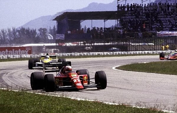 Formula One World Championship: Nigel Mansell took a highly unexpected victory in his first race for Ferrari, using the Ferrari 640 fitted with