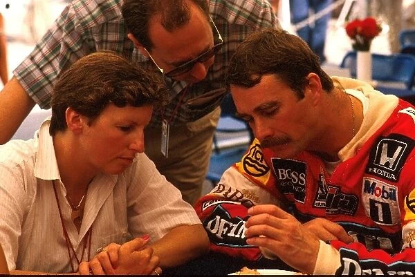 Formula One World Championship: Nigel Mansell and wife Rosanne