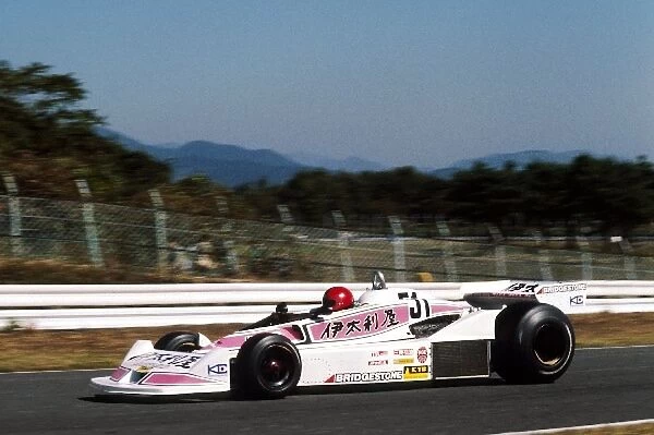 Formula One World Championship: Noritake Takahara Kojima KE009 crashed out on the opening lap of the race