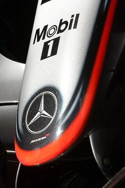 Formula One World Championship: The nose of the car of Juan Pablo Montoya McLaren