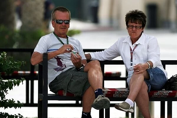 Formula One World Championship: The parents of Heikki Kovalainen Renault