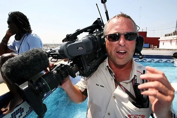 Formula One World Championship: Paul Allen F1 Communications at the Red Bull roof top race day pool party