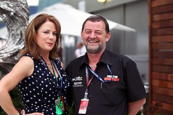 Formula One World Championship: Paul Stoddart with Belinda