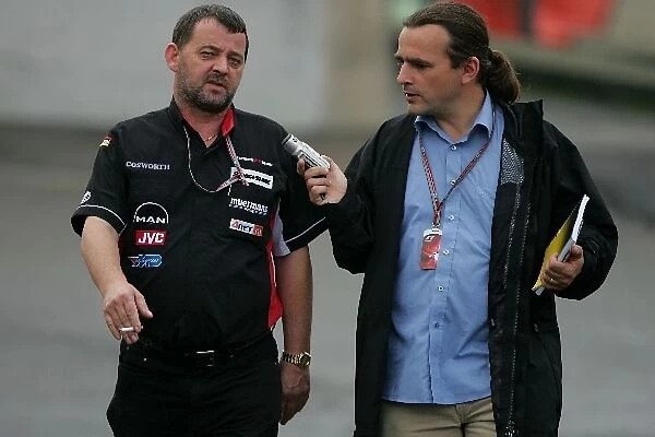 Formula One World Championship: Paul Stoddart Minardi Team Owner talks to journalist Adam Cooper
