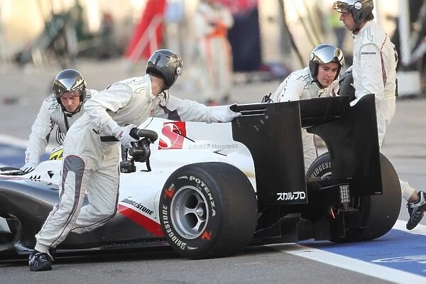 Formula One World Championship: Pedro De La Rosa BMW Sauber C29 retired from the race