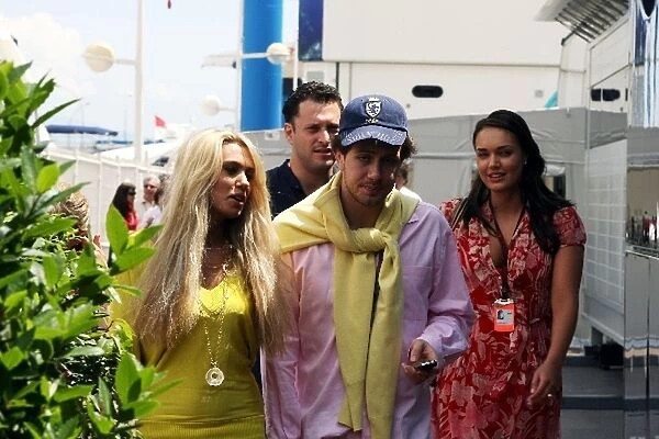 Formula One World Championship: Petra and Tamara Ecclestone with boyfriends