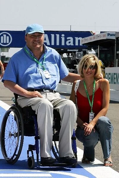 Formula One World Championship: Philippe Streiff with his girlfriend