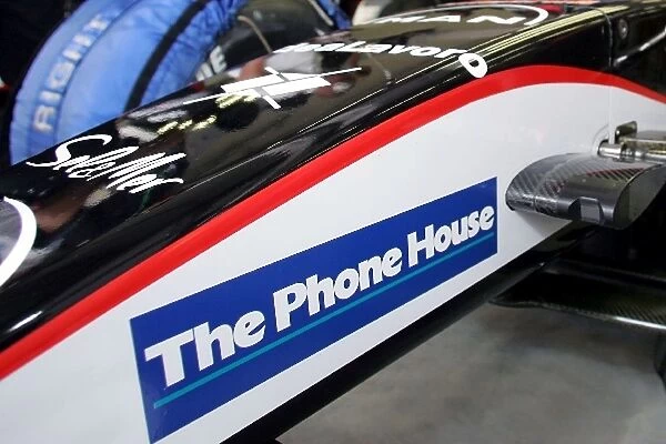 Formula One World Championship: The Phone House branding on the Minardi