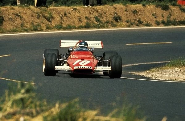 Formula One World Championship: Pole sitter Jacky Ickx Ferrari 312B led the opening 14 laps of the race before dropping out with an engine failure