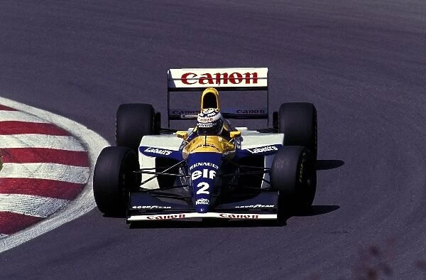 Formula One World Championship: Race winner Alain Prost Williams Renault FW15C