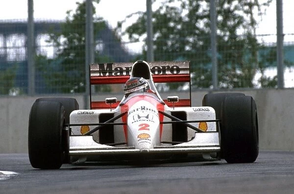 Formula One World Championship: Race winner Gerhard Berger McLaren MP4  /  7A