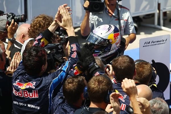 Formula One World Championship: Race winner Sebastian Vettel Red Bull Racing RB6