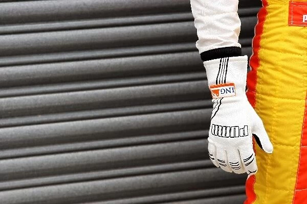 Formula One World Championship: Racing glove of Nelson Piquet Renault