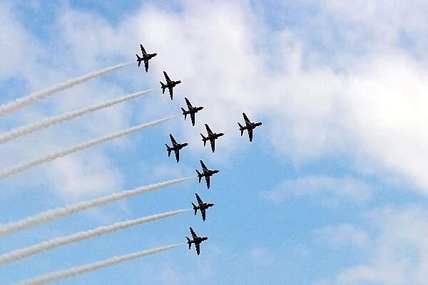 Formula One World Championship: The Red Arrows thrilled the crowd