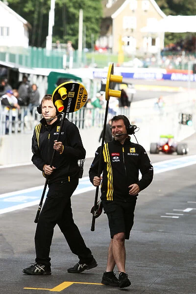 Formula One World Championship: Renault pit stop lollipop holders