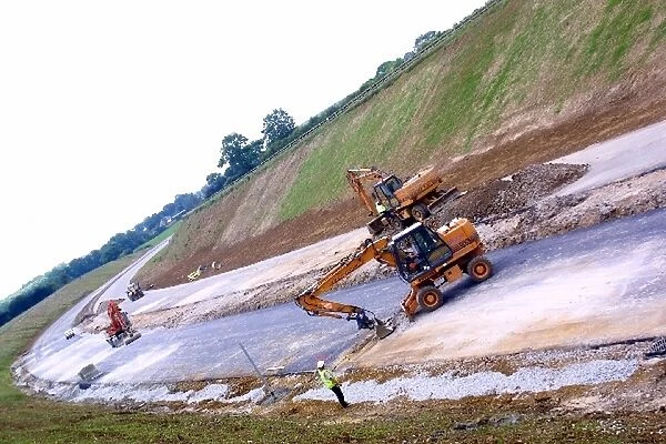 Formula One World Championship: The roadworks near completion for the Silverstone Bypass