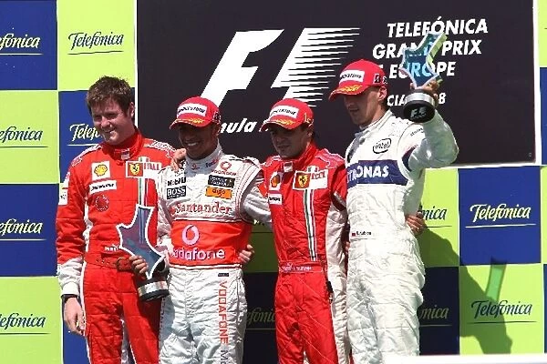 Formula One World Championship: Rob Smedley Ferrari Race Engineer, Lewis Hamilton McLaren, Felipe Massa Ferrari and Robert Kubica BMW Sauber