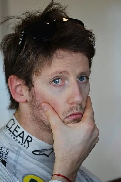 Formula One World Championship: Romain Grosjean Lotus F1