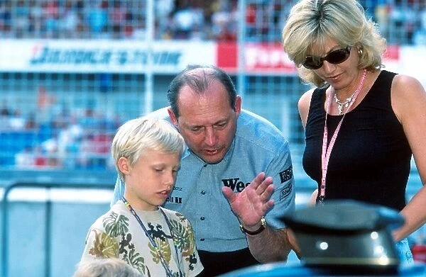 Formula One World Championship: Ron Dennis Mclaren Boss with his wife Lisa Dennis