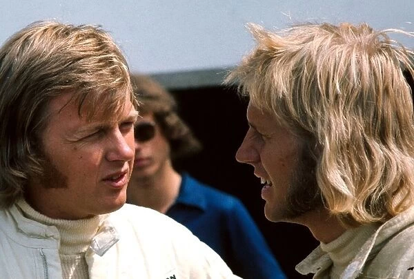 Formula One World Championship: Ronnie Peterson left, and Reine Wisell in 1971