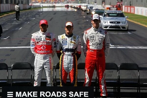 Formula One World Championship: The rookie drivers: Lewis Hamilton McLaren; Heikki Kovalainen Renault and Adrian Sutil Spyker