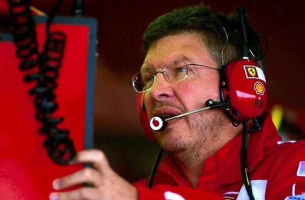 Formula One World Championship: Ross Brawn Ferrari Technical Director saw a Ferrari victory in his home GP