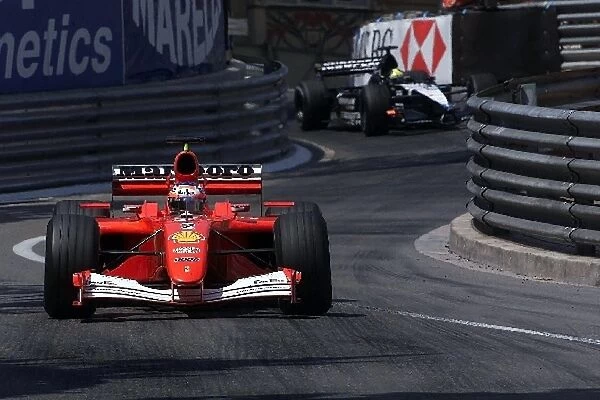 Formula One World Championship: Second place finisher Rubens Barrichello Ferrari F1 2001