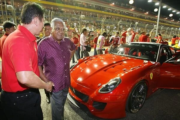 Formula One World Championship: Sellapan Ramanathan Singapore President at the Presidents Challenge Charity Parade