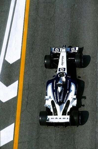 Formula One World Championship: Seventh placed Juan Pablo Montoya Williams BMW FW25 exits the pit lane