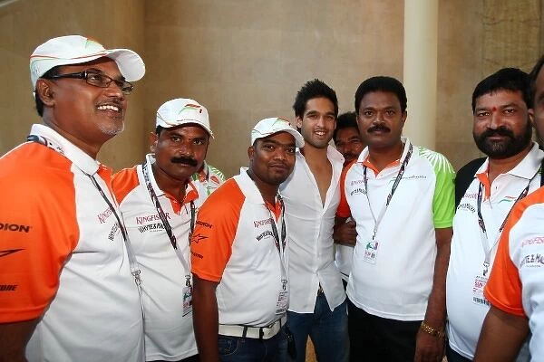 Formula One World Championship: Sid Mallya with Force India guests