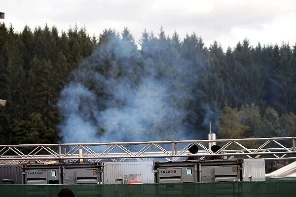 Formula One World Championship: A smoky generator in the paddock