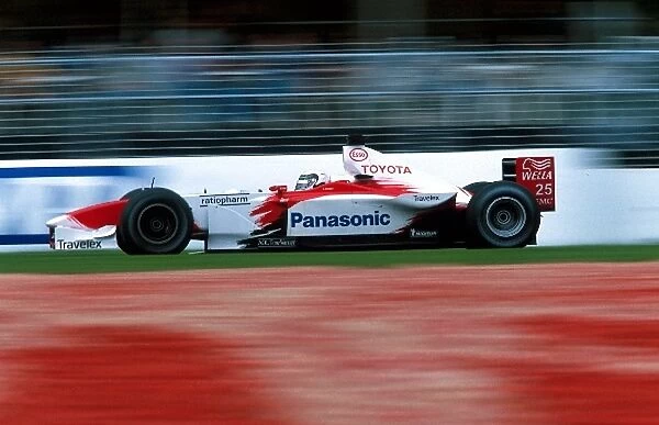 Formula One World Championship: A solid debut performance for Allan McNish Toyota F102 was ended by his involvement in the first corner pile up