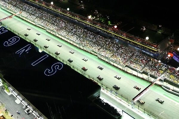 Formula One World Championship: The start of the race from the Singapore Flyer