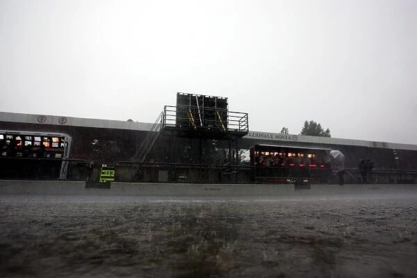 Formula One World Championship: A storm hits the circuit during the first session