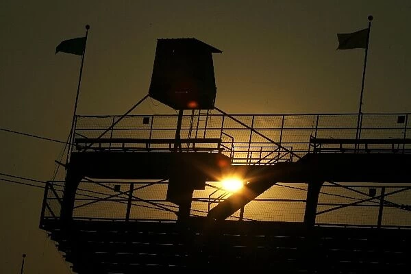 Formula One World Championship: The sun sets over the cicuit