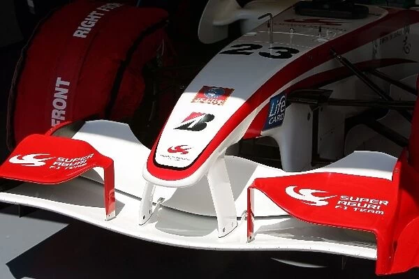 Formula One World Championship: Super Aguri front wing detail